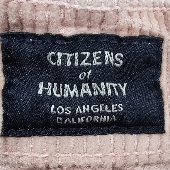 CITIZENS of HUMANITY Button Fly High Rise Slim Ankle Corduroy Pant Size 26 - Picture 5 of 15